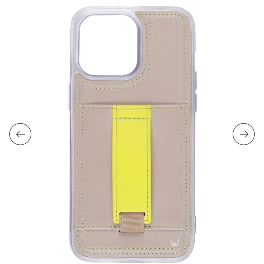 Phone Case with Yellow and Tan Accents
